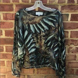 St John sheer blouse